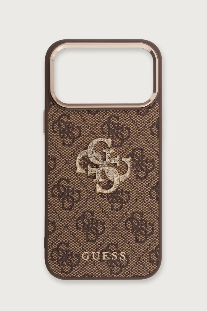 Guess Etui na telefon iPhone 17/18 Pro Max brązowy GUHCP18X6P4DSMLW
