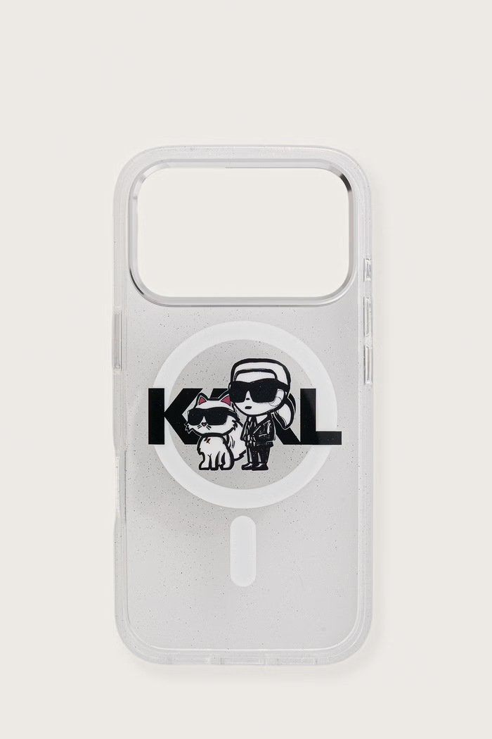 Karl Lagerfeld etui na telefon iPhone 17 Pro transparentny KLHMP17LHGKCGKBT
