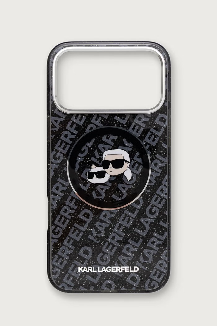 Karl Lagerfeld etui na telefon iPhone 17 Pro Max czarny KLHMP17XHMKBKCHOK