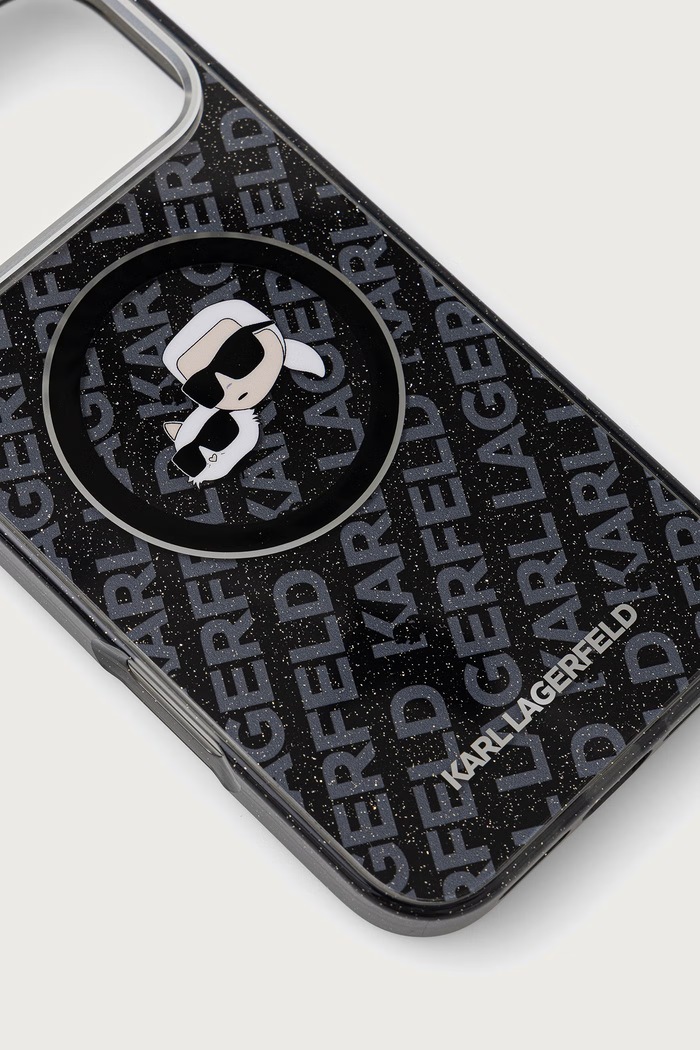 Karl Lagerfeld etui na telefon iPhone 17 Pro Max KLHMP17XHMKBKCHOK czarny AA00