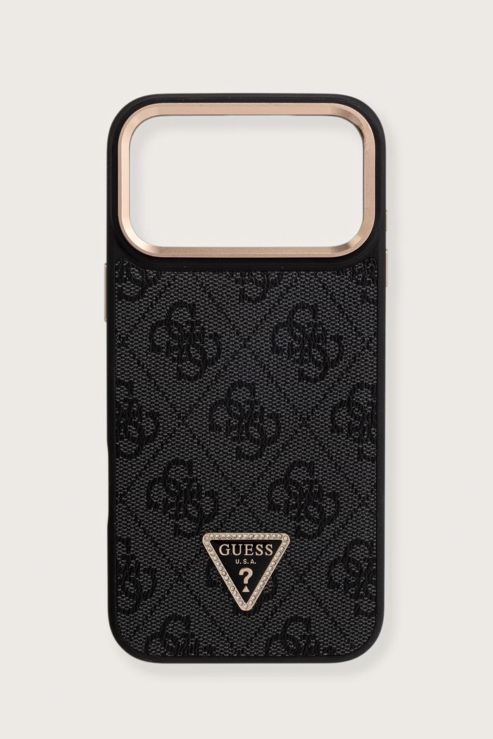 Guess etui na telefon iPhone 17 Pro Max czarny GUHMP17XPCS4GPTK