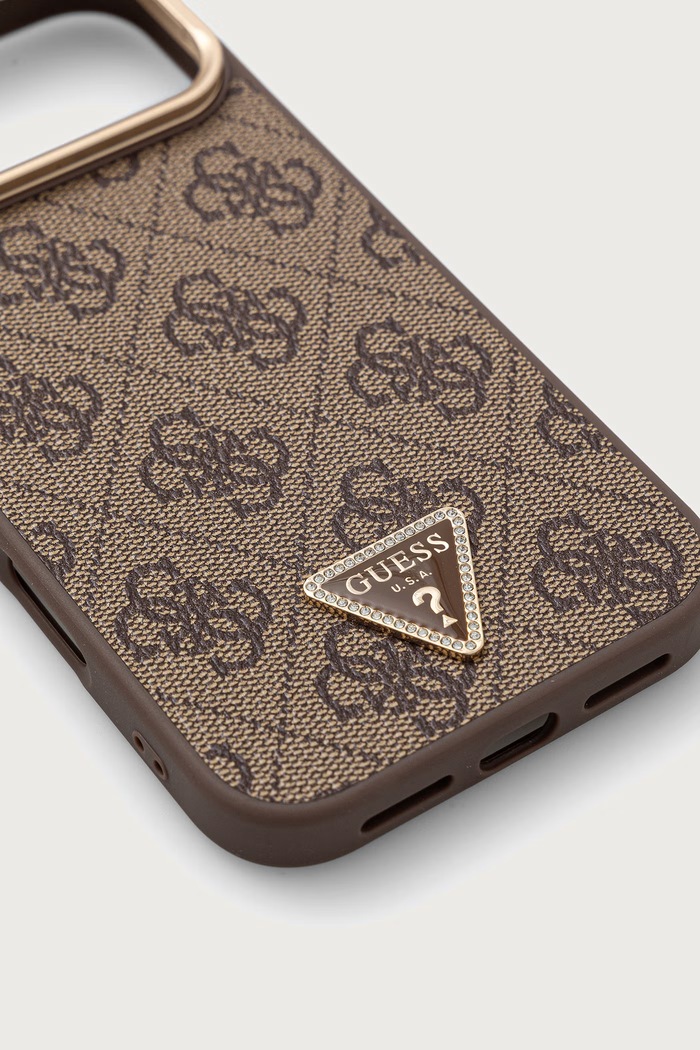 Guess etui na telefon iPhone 17 Pro Max GUHMP17XPCS4GPTW brązowy AA00