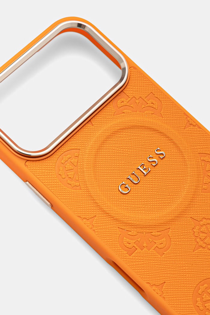 Guess etui na telefon iPhone 17 Pro Max GUHMP17XPSAMSECO pomarańczowy AA00