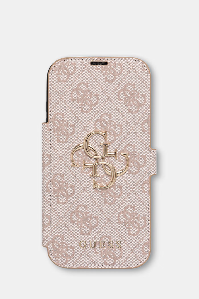 Guess etui na telefon z imitacji skóry iPhone 17 Pro różowy GUBKP17L4GMGPI