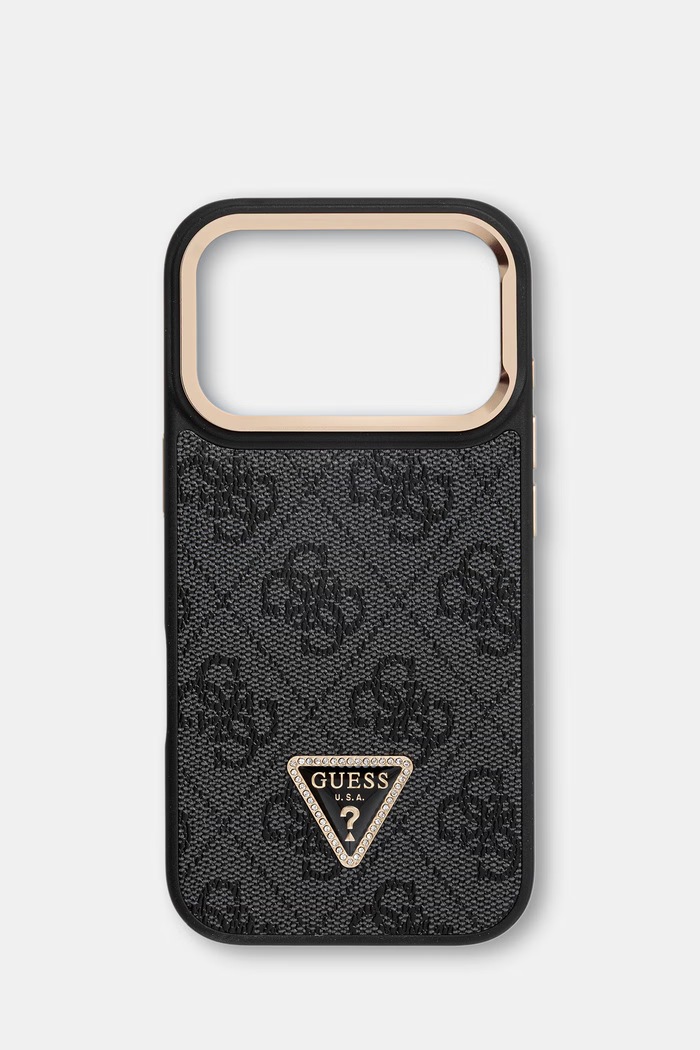 Guess etui na telefon iPhone 17 Pro czarny GUHMP17LPCS4GPTK