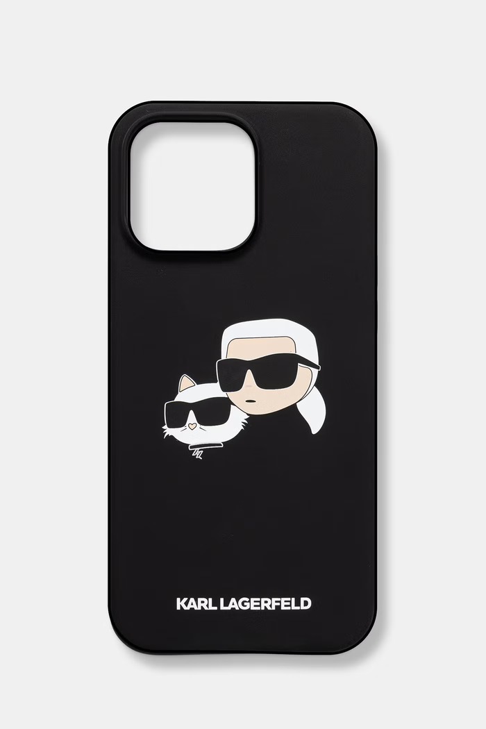 Karl Lagerfeld etui na telefon iPhone 16 Pro Max czarny KLHMP16XSKCHPPLK