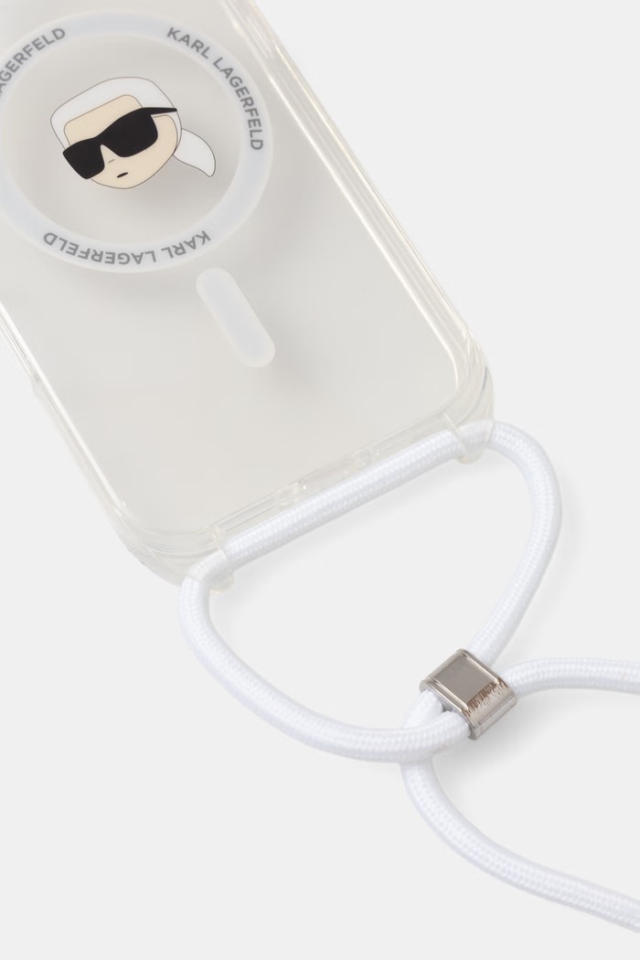 Karl Lagerfeld etui na telefon iPhone 16 KLHMP16SHCKHNT transparentny AA00