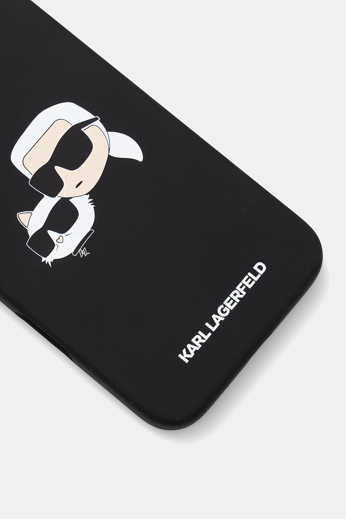 Karl Lagerfeld etui na telefon iPhone 16 Plus KLHMP16MSKCHPPLK czarny AA00