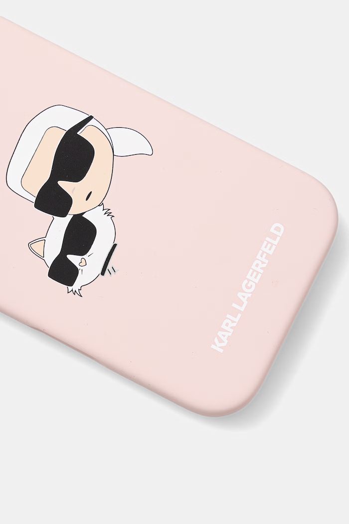 Karl Lagerfeld etui na telefon iPhone 16 Pro KLHMP16LSKCHPPLP różowy AA00