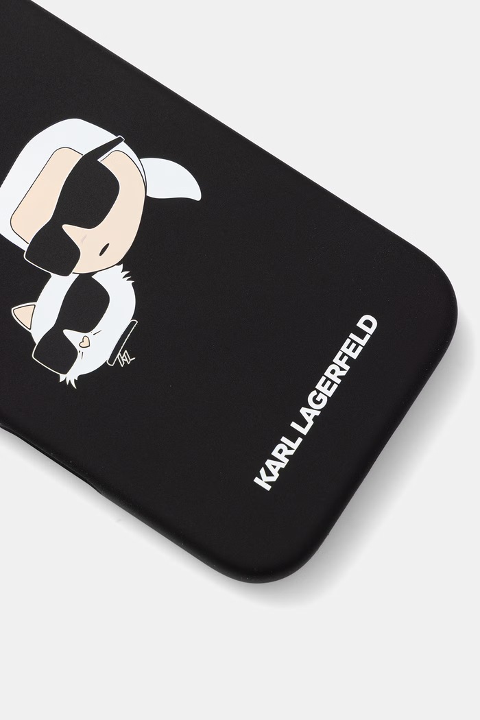 Karl Lagerfeld etui na telefon iPhone 16 Pro KLHMP16LSKCHPPLK czarny AA00