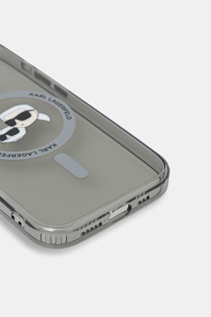 Karl Lagerfeld etui na telefon iPhone 16 Pro KLHMP16LHLSKCK szary AA00