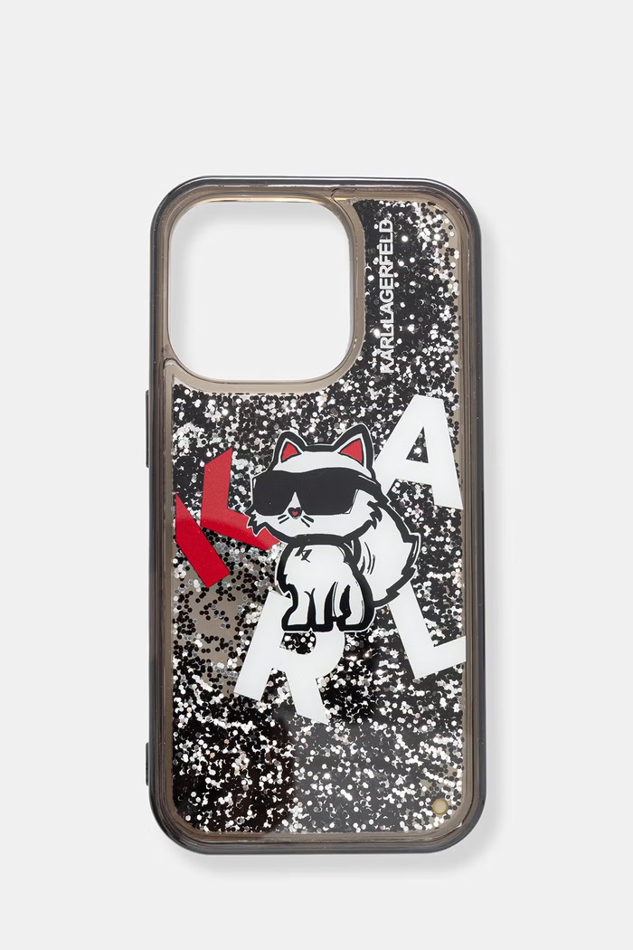 Karl Lagerfeld etui na telefon iPhone 16 Pro czarny KLHCP16LLCHSCTDK