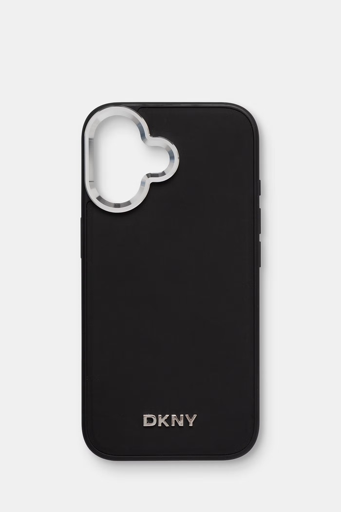 DKNY etui na telefon iPhone 16 czarny DKHMP16SPSCMCLK