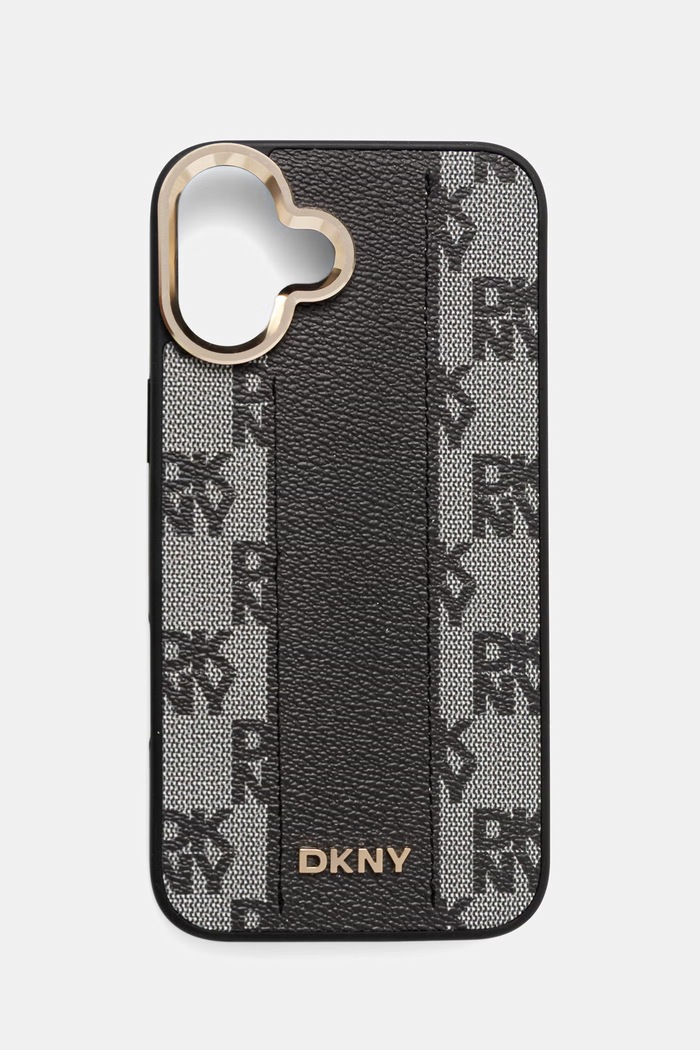DKNY etui na telefon iPhone 16 Plus czarny DKHMP16MPCPVSLK
