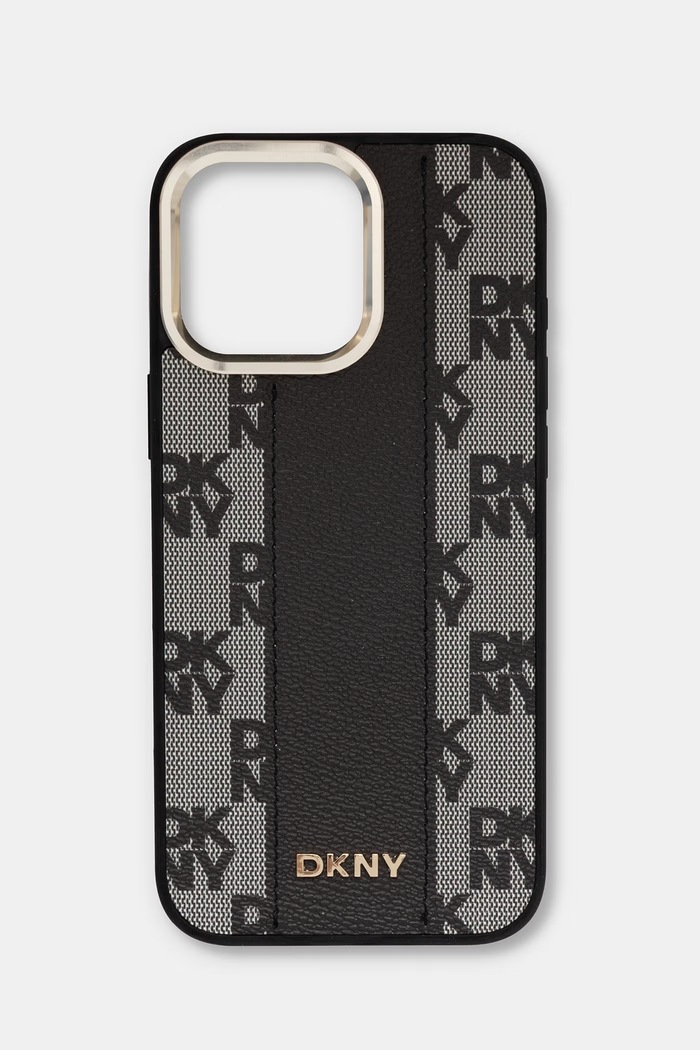 DKNY etui na telefon iPhone 16 Pro Max brązowy DKHMP16XPCPVSLK