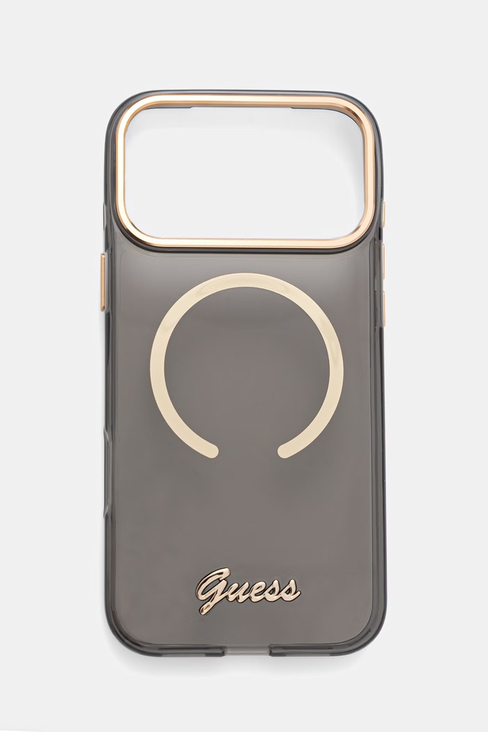 Guess etui na telefon iPhone 17 Pro Max szary GUHMP17X5HTCSMSK