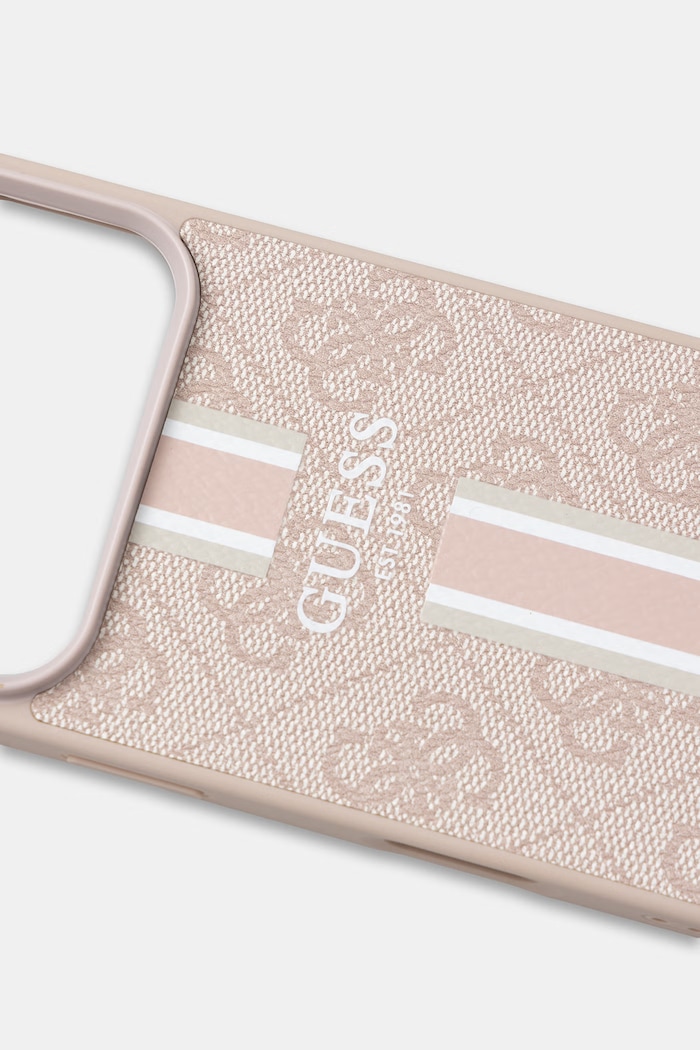 Guess etui na telefon z imitacji skóry iPhone 17 Pro GUHMP17LP4RPSP różowy AA00