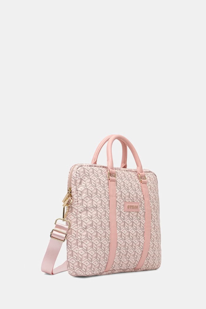 Guess torba z imitacji skóry iPhone 16 GUCB15HGCFSEP różowy AA00