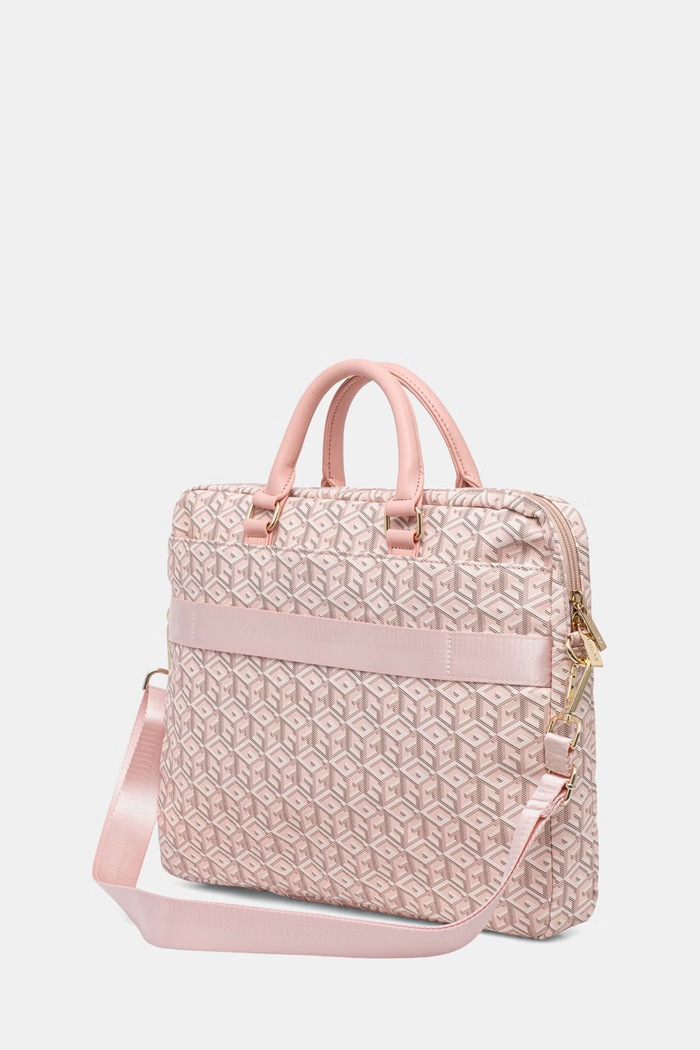 Akcesoria Guess torba z imitacji skóry iPhone 16 GUCB15HGCFSEP różowy