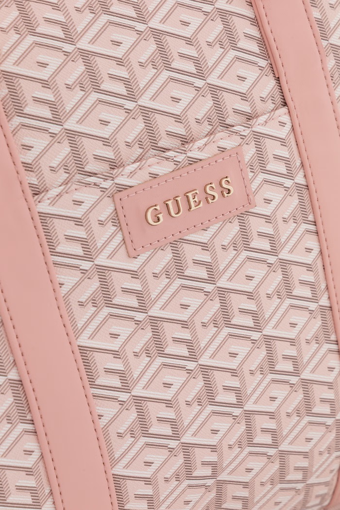 Guess torba z imitacji skóry iPhone 16 różowy GUCB15HGCFSEP