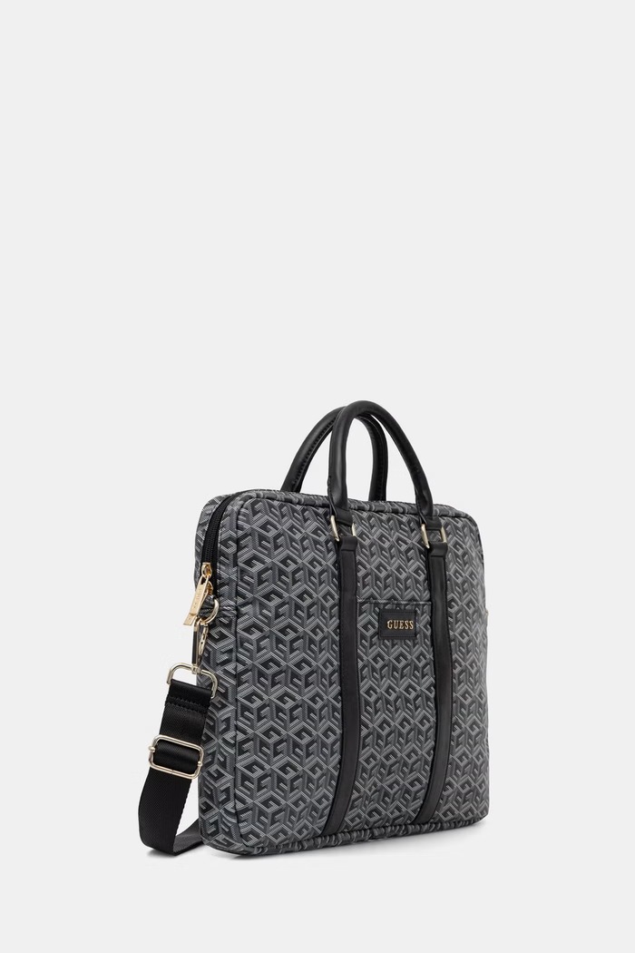 Guess torba z imitacji skóry GUCB15HGCFSEK szary AA00