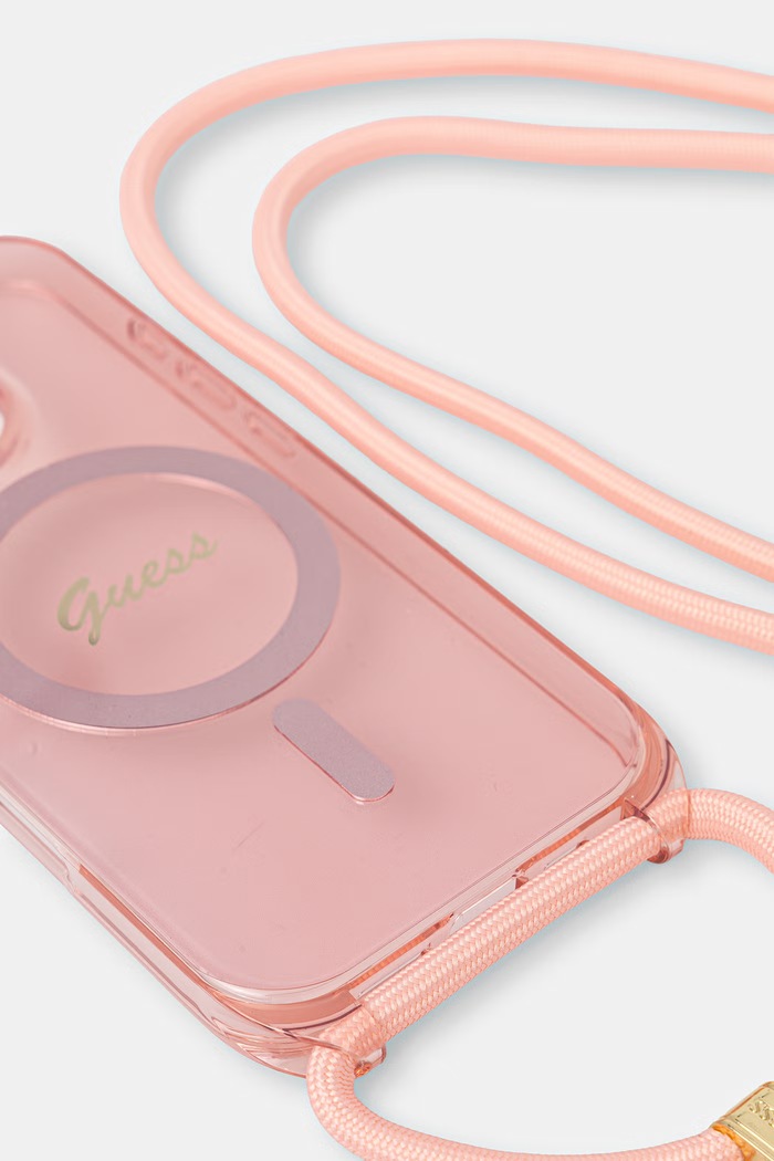 Guess etui na telefon iPhone 16 Pro GUHMP16LHCTSGNSP różowy AA00