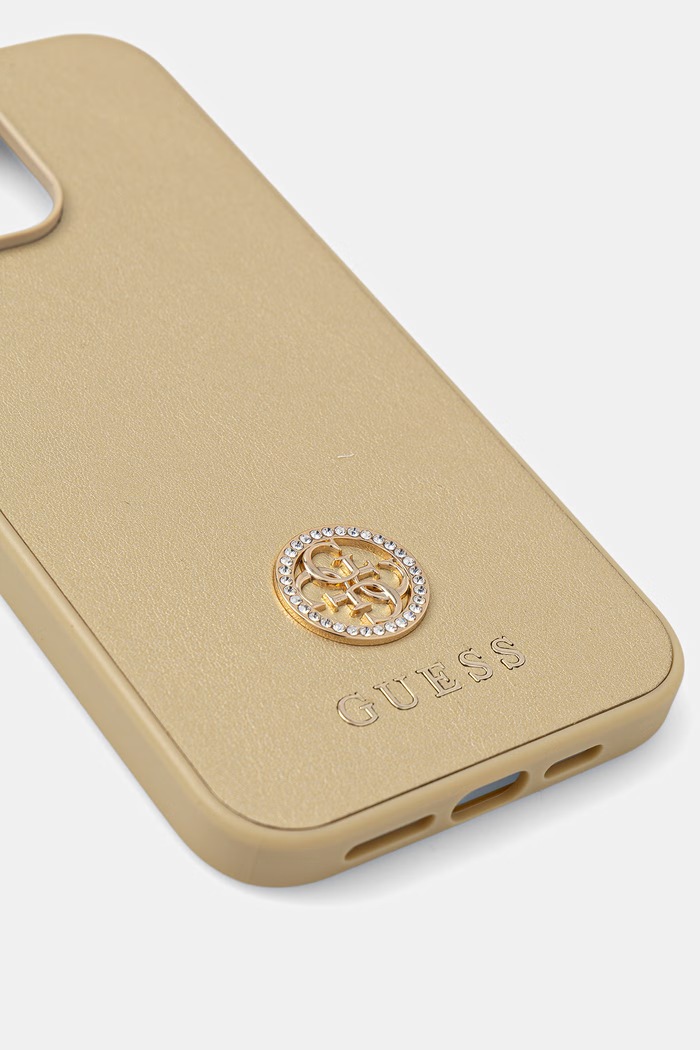 Guess etui na telefon Phone 15 Pro Max GUHCP15XPS4DGPD złoty AA00