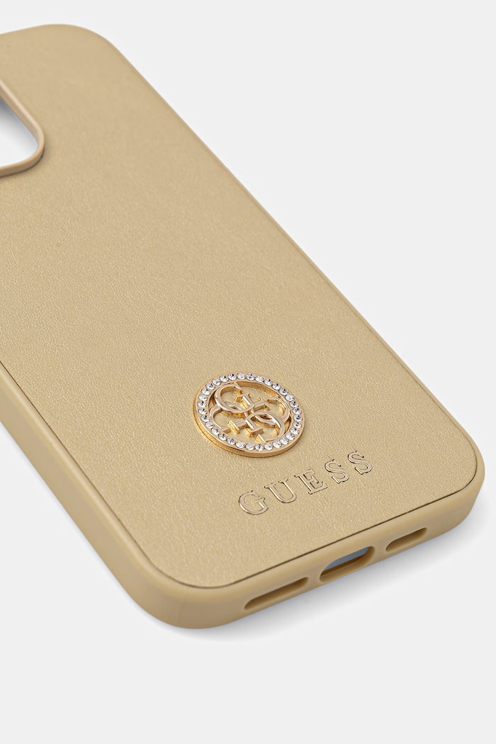 Guess custodia rigida per telefono Phone 15 Pro Max GUHCP15XPS4DGPD oro AA00