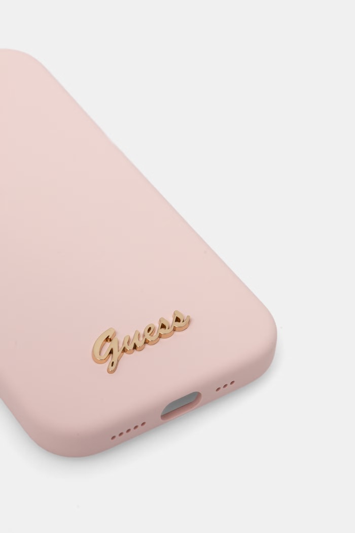 Guess etui na telefon iPhone 15 / 14 / 13 GUHCP15SSMBSLP różowy AA00