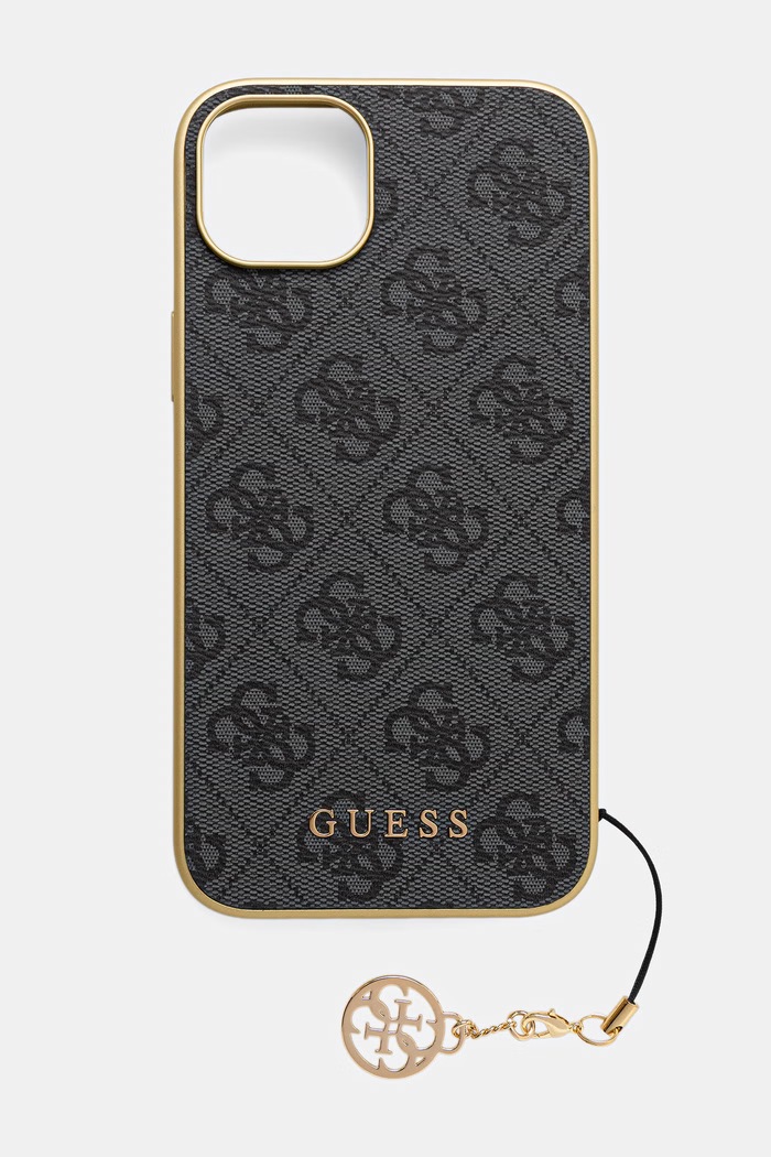 Guess etui na telefon iPhone 15 Plus / 14 Plus granatowy GUHCP15MGF4GGR