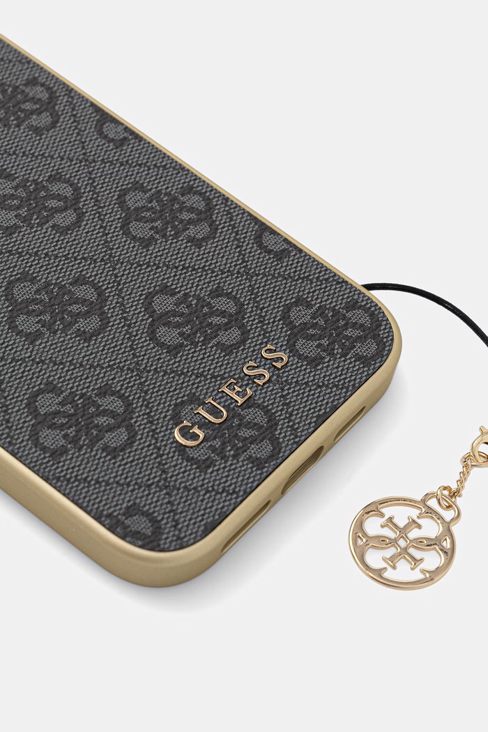 Guess etui na telefon iPhone 15 Plus / 14 Plus GUHCP15MGF4GGR granatowy AA00