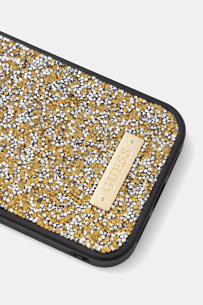 Guess etui na telefon iPhone 15 Pro GUHCP15LPFGSBSD złoty AA00