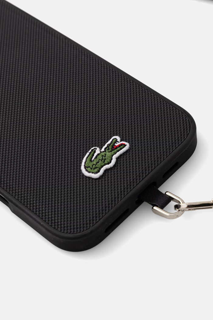Lacoste etui na telefon iPhone 16 Plus LCHMBCP16MPVCK czarny AA00