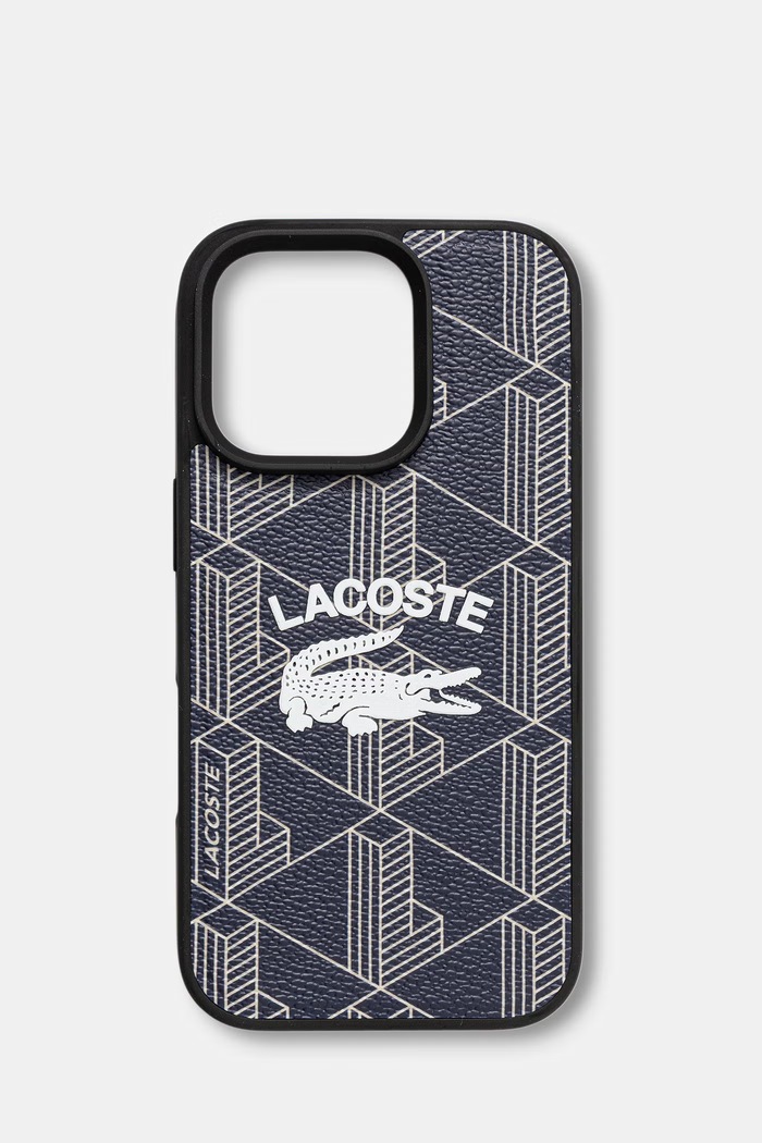 Lacoste etui na telefon iPhone 16 Pro granatowy LCHMP16LPIGV
