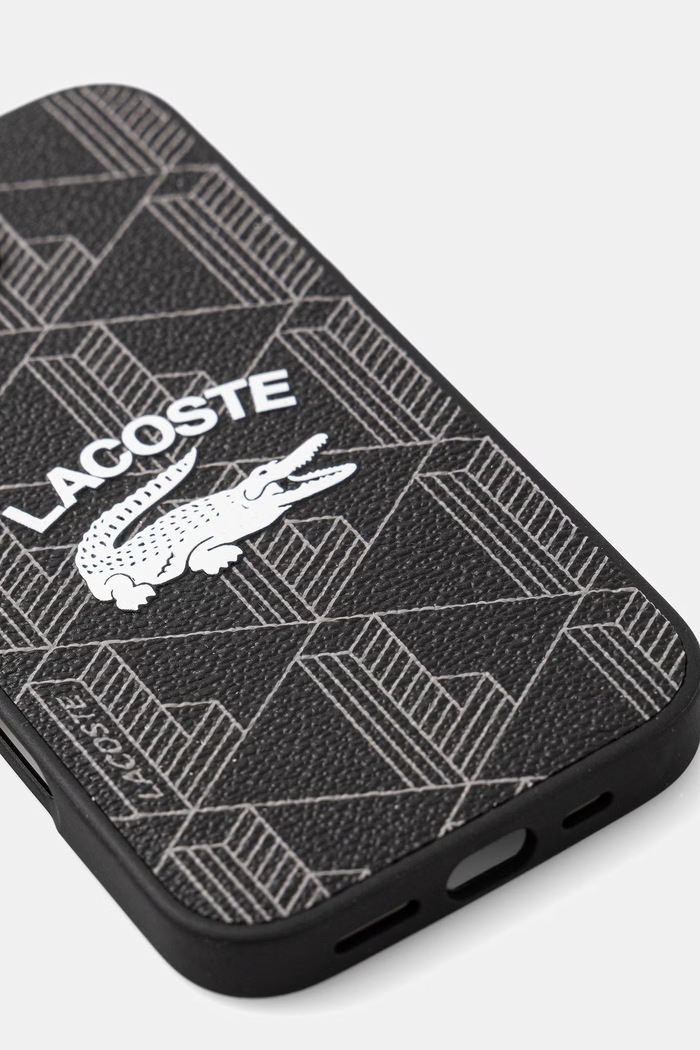 Lacoste etui na telefon iPhone 16 LCHMP16SPIGK czarny AA00
