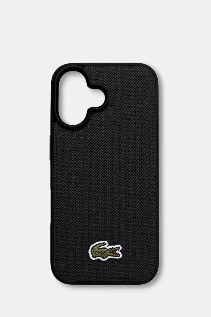 Lacoste etui na telefon iPhone 16 czarny LCHMP16SPVCK