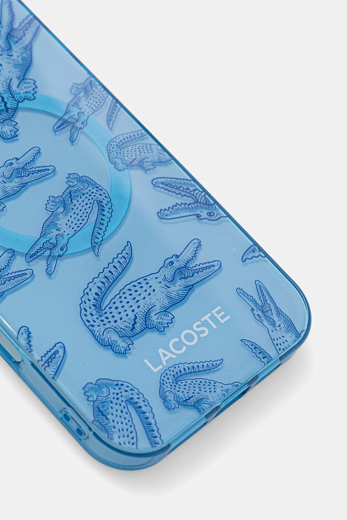 Lacoste etui na telefon iPhone 16 Pro Max LCHMP16XUOCB niebieski AA00