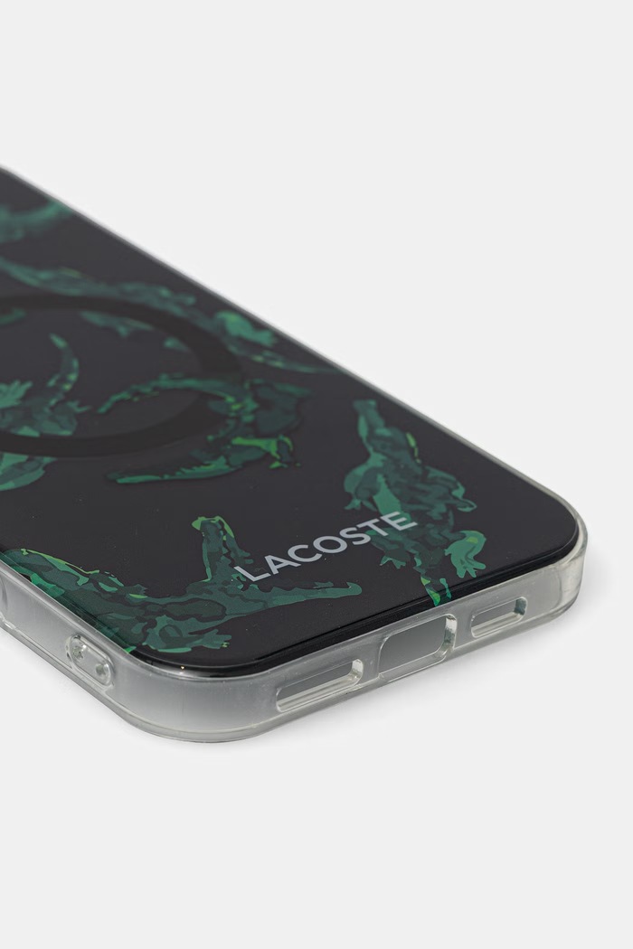 Lacoste etui na telefon iPhone 16 Pro Max LCHMP16XUPAK czarny AA00