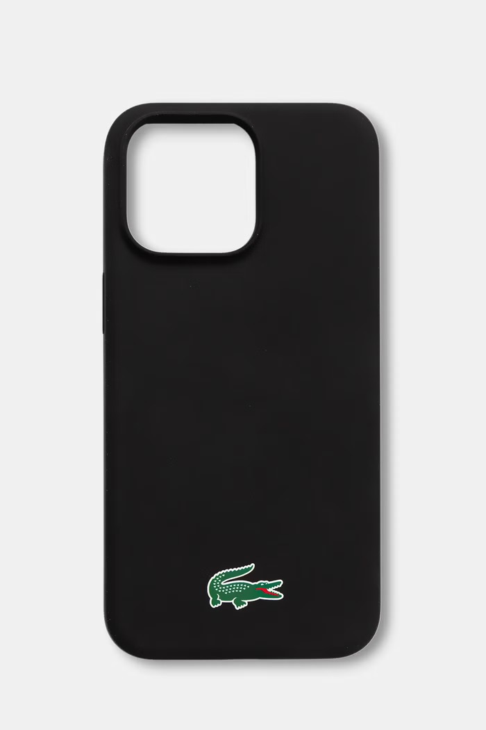 Lacoste etui na telefon Phone 15 Pro Max czarny LCHMP15XSLOK
