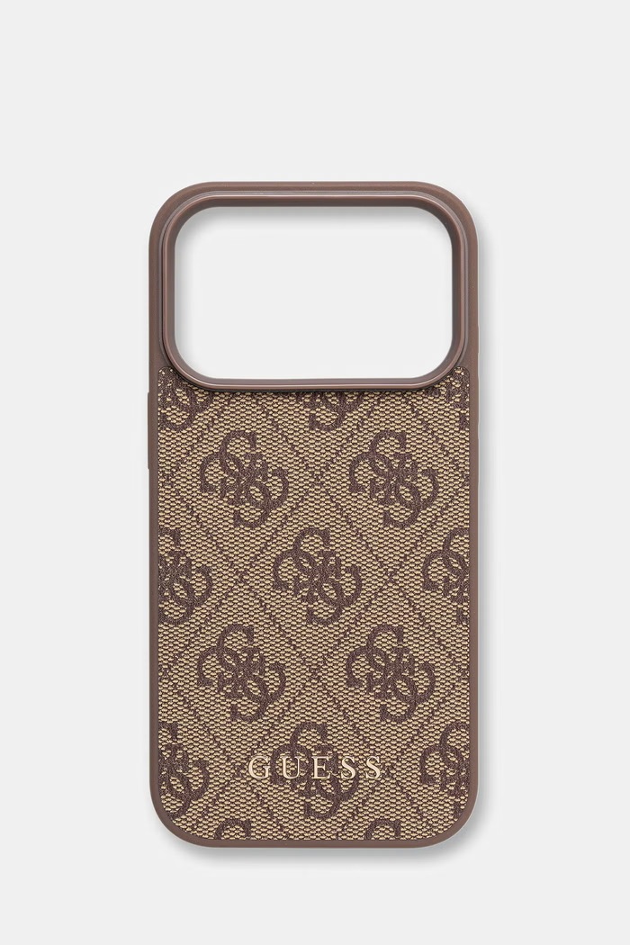 Guess etui na telefon iPhone 17 Pro brązowy GUHCP17LG4GFBR
