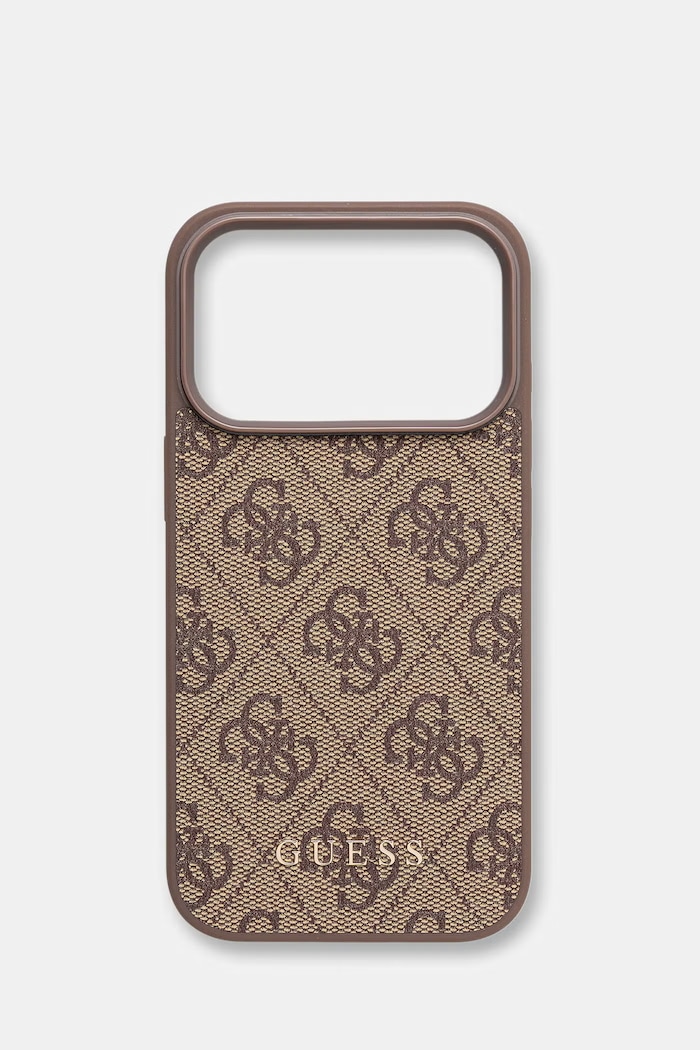 Guess etui na telefon iPhone 17 Pro brązowy GUHCP17LG4GFBR