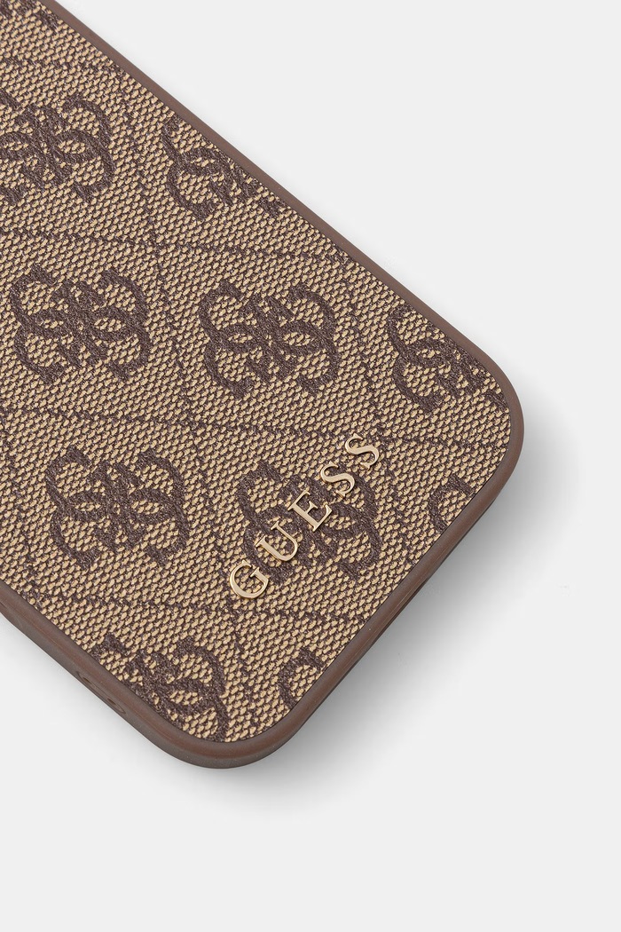 Guess etui na telefon iPhone 17 Pro GUHCP17LG4GFBR brązowy AA00