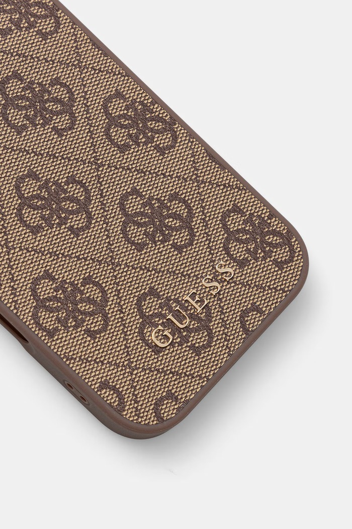 Guess etui na telefon iPhone 17 GUHCP17SG4GFBR brązowy AA00