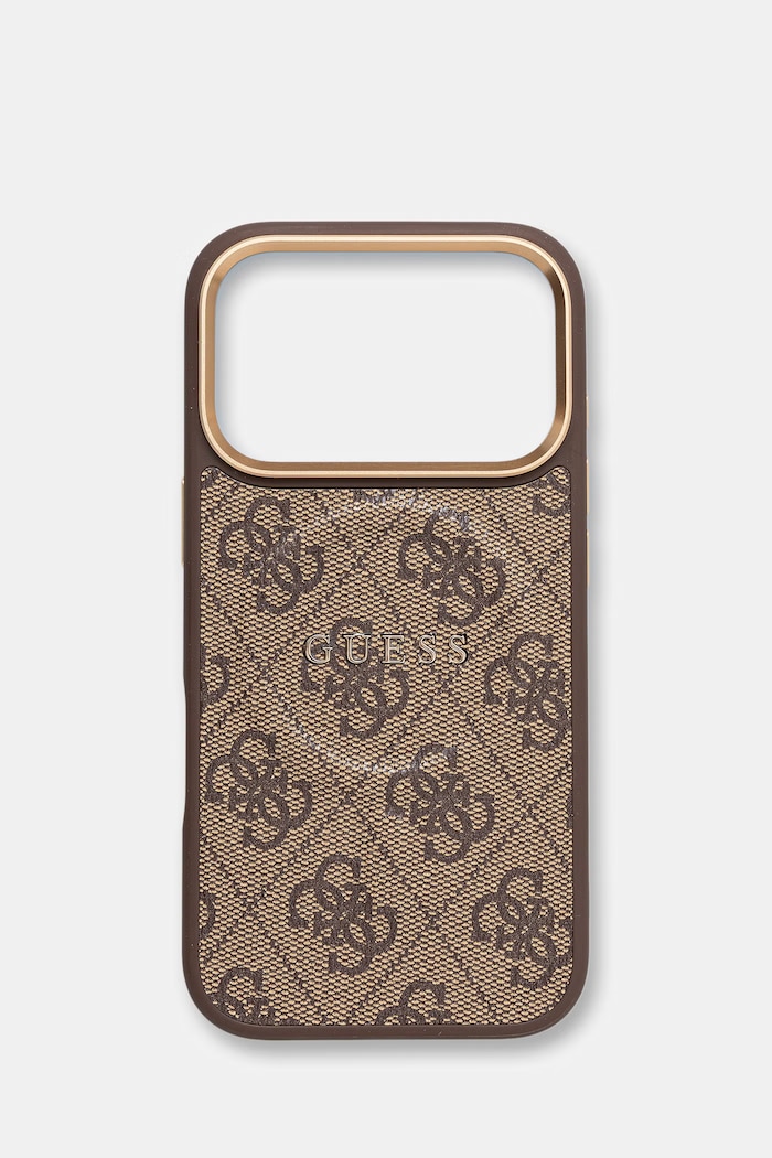 Guess etui na telefon iPhone 17 Pro brązowy GUHMP17LP4MSEGCW