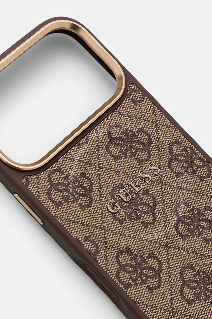 Guess etui na telefon iPhone 17 Pro GUHMP17LP4MSEGCW brązowy AA00