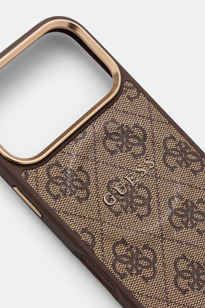 Guess etui na telefon iPhone 17 Pro GUHMP17LP4MSEGCW brązowy AA00