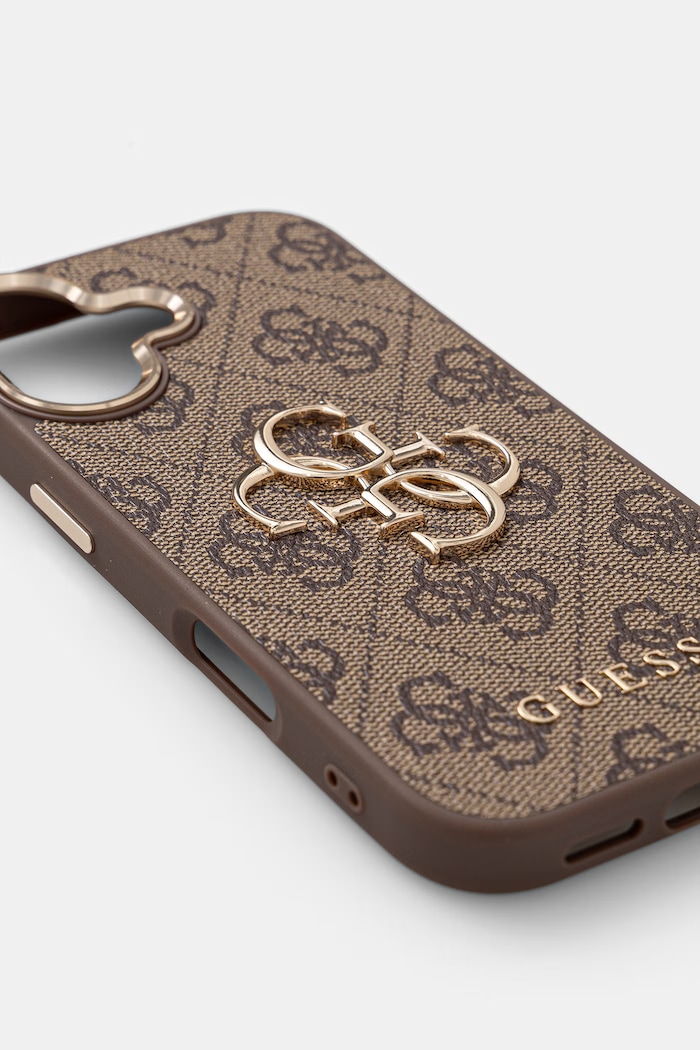 Guess etui na telefon iPhone 17 GUHCP17S4GMGCBR brązowy AA00