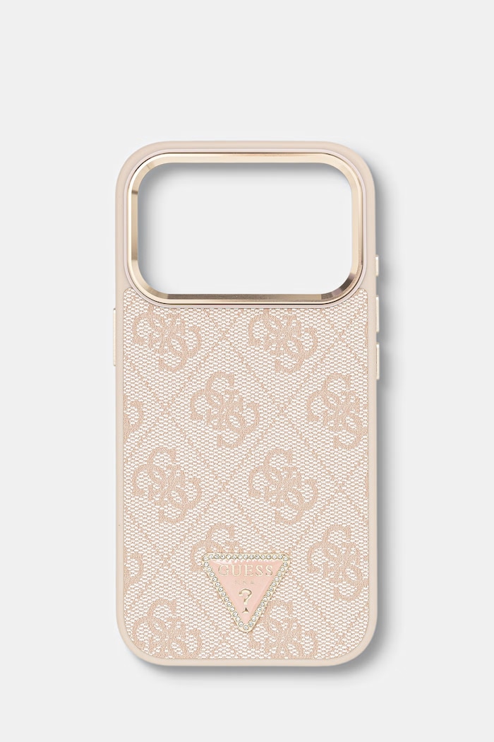 Guess θήκη τηλεφώνου από απομίμηση δέρματος iPhone 17 Pro ροζ GUHMP17LP4GTDGMP