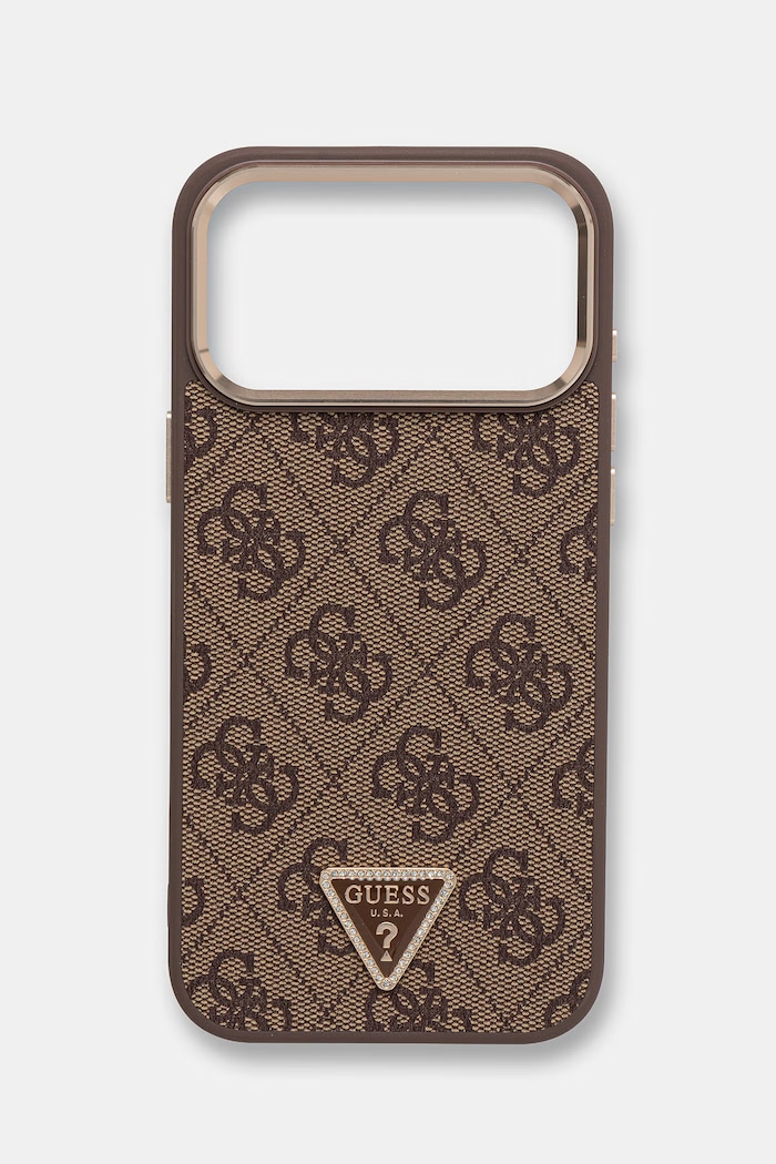 Guess etui na telefon iPhone 17 Pro Max brązowy GUHMP17XP4GTDGMW