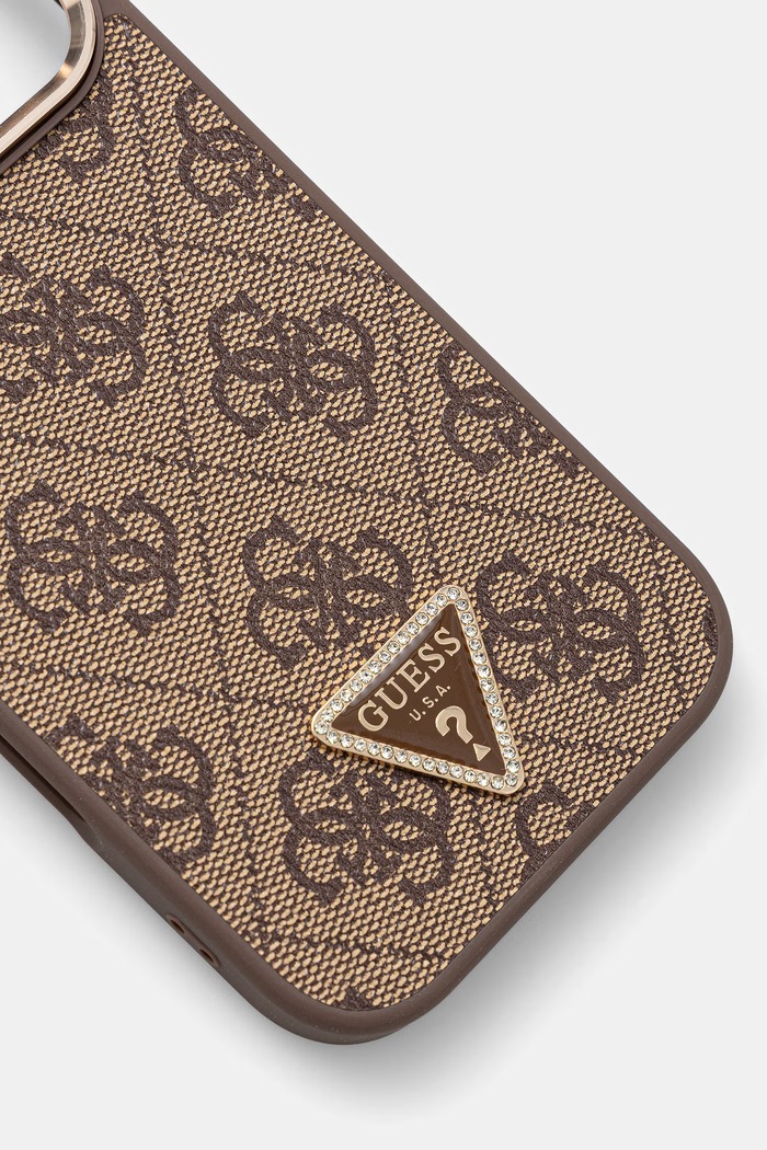 Guess etui na telefon iPhone 17 Pro GUHMP17LP4GTDGMW brązowy AA00